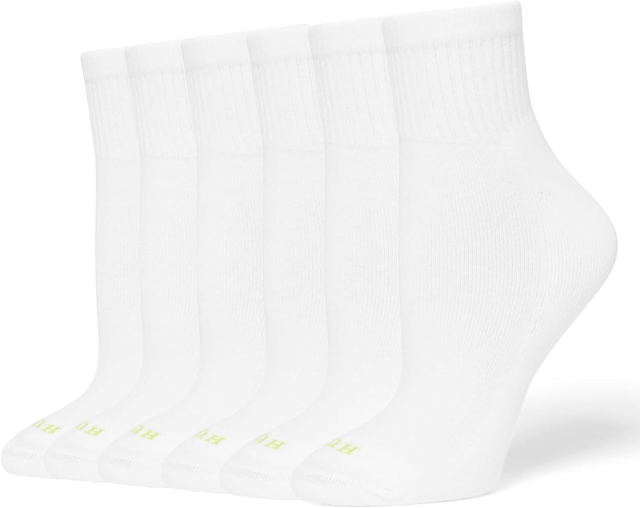 HUE Women's Mini Crew Sock 6-pack | Amazon (US)