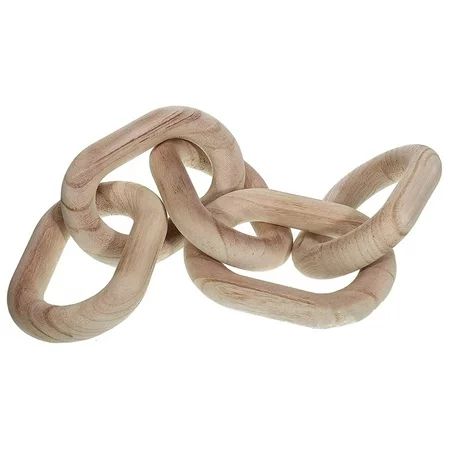 Wooden Chain Link Decoration for Coffee Table Decorative Wooden Chain Link Hand-Carved Wooden Chain  | Walmart (US)