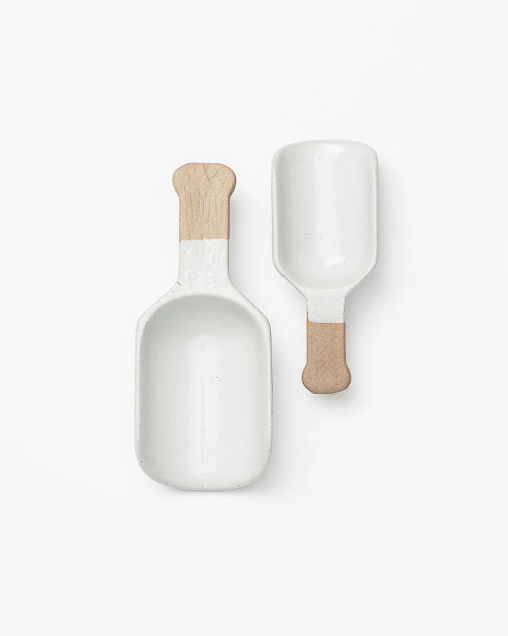 Two-tone Porcelain Scoop (Set of 2) | McGee & Co.