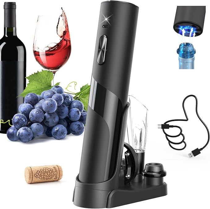 CIRCLE JOY Rechargeable Wine Opener Electric Wine Bottle Opener 7-in-1 Wine Gift Set with Electri... | Amazon (CA)