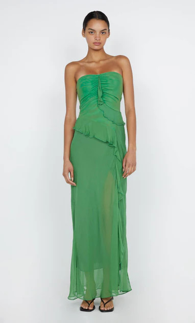 MARESCA STRAPLESS DRESS - GREEN APPLE | Bec & Bridge (Global)