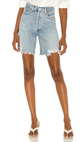 Camilla Frayed Hem Short in Summer Shower | Revolve Clothing (Global)