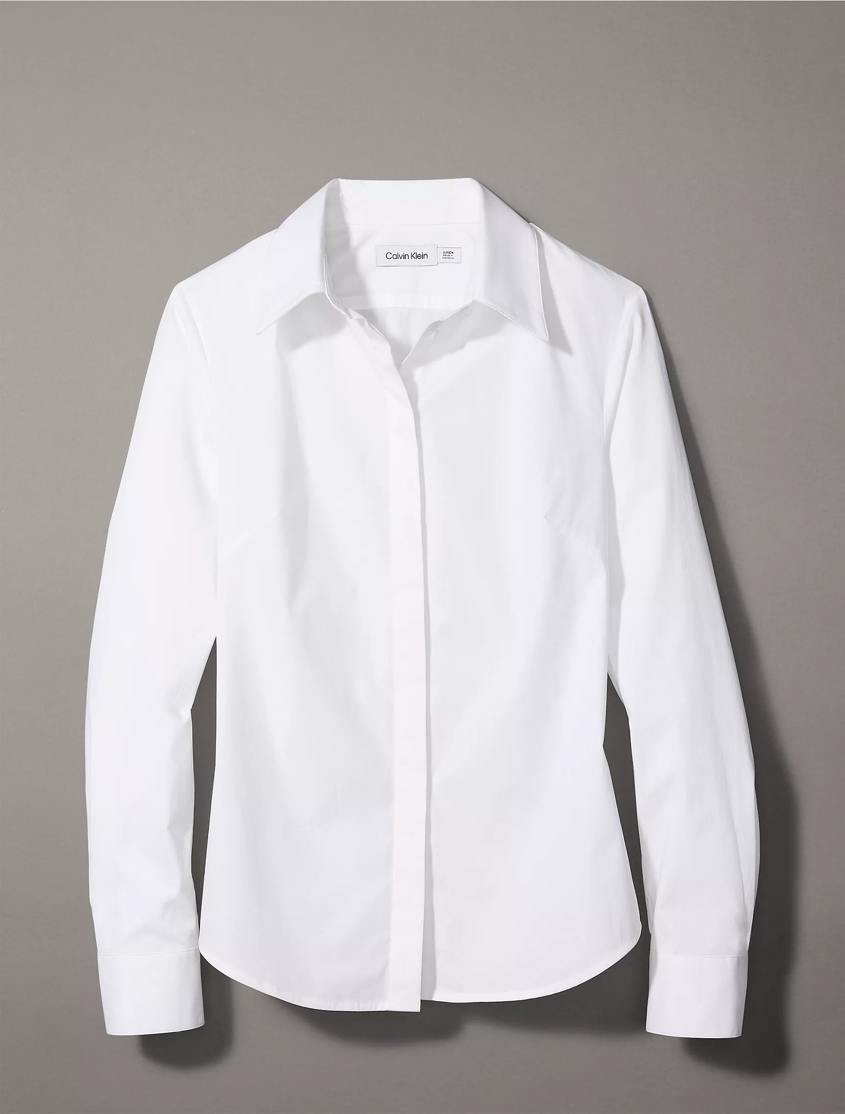 Slim Fit Stretch Poplin Button-Down Shirt | Calvin Klein | Calvin Klein (US)