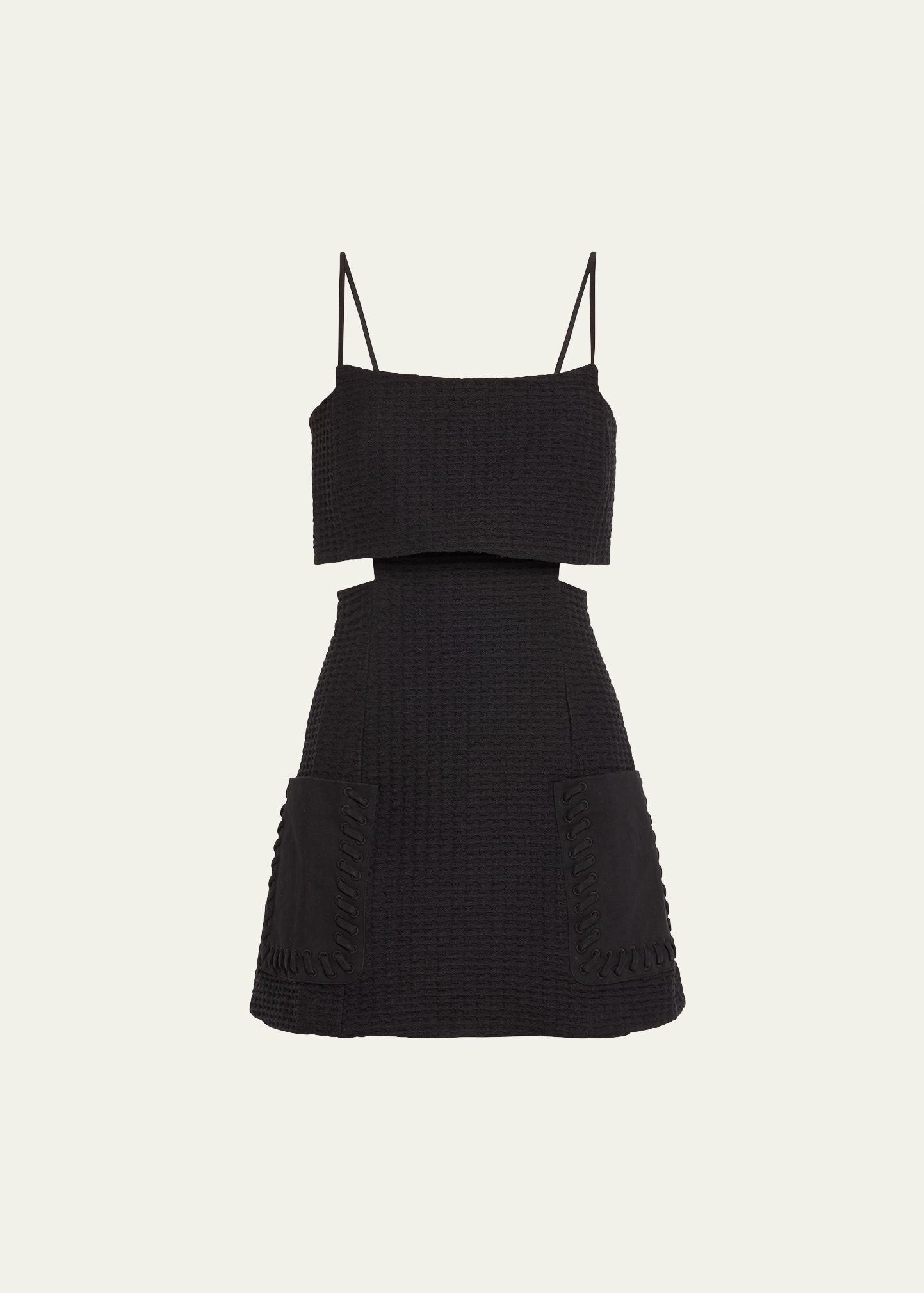 Alexis Linzy Square-Neck Cutout Mini Dress | Bergdorf Goodman