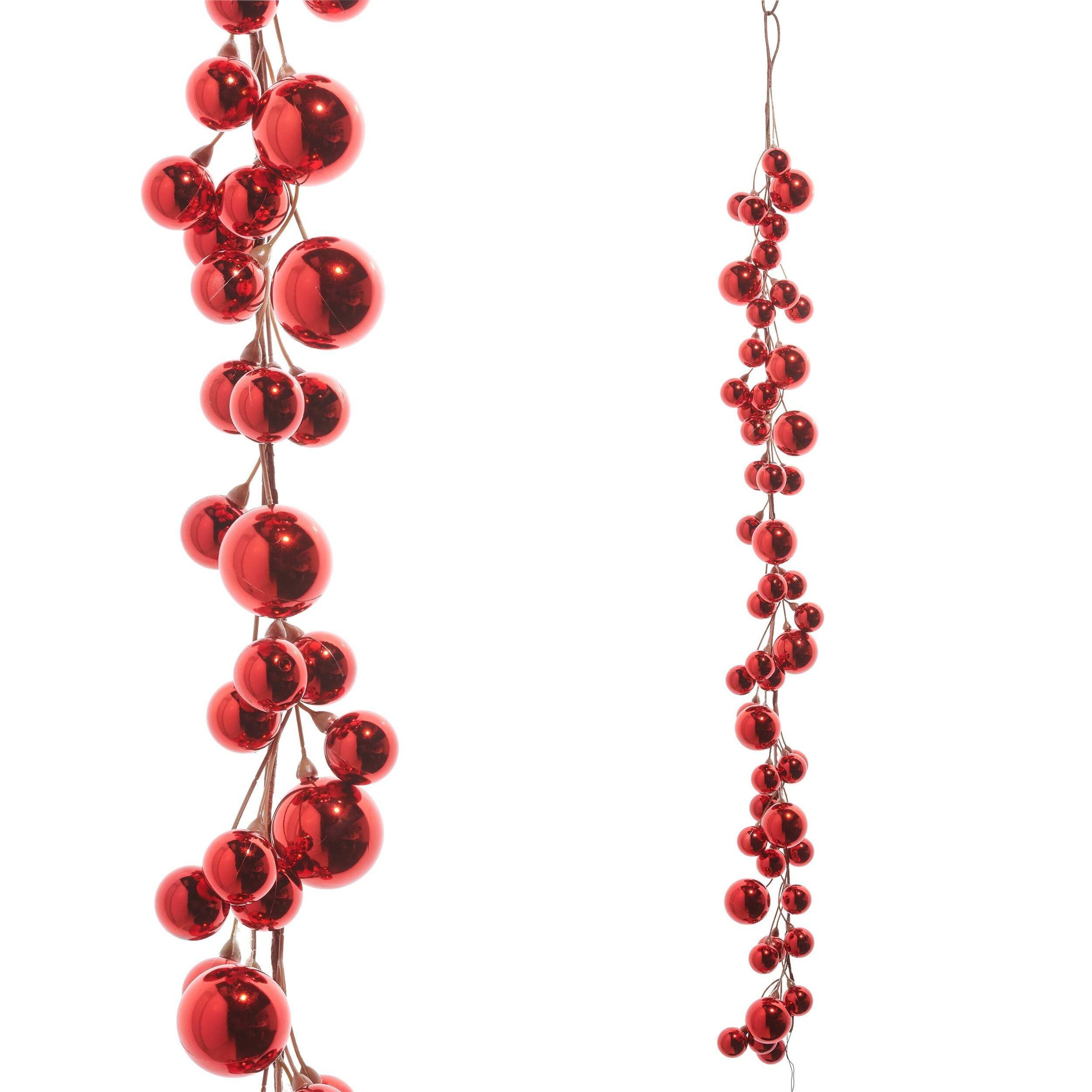 RAZ Imports - 4' Red Plastic Christmas Ball Garland | Amazon (US)