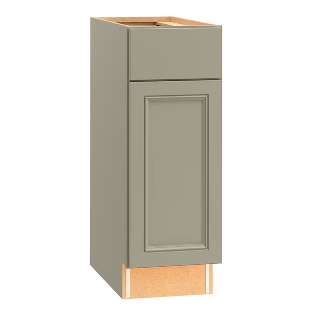 Diamond NOW Wintucket 12-in W x 35-in H x 23.75-in D Cloud Gray Base Fully assembled Cabinet (Rec... | Lowe's