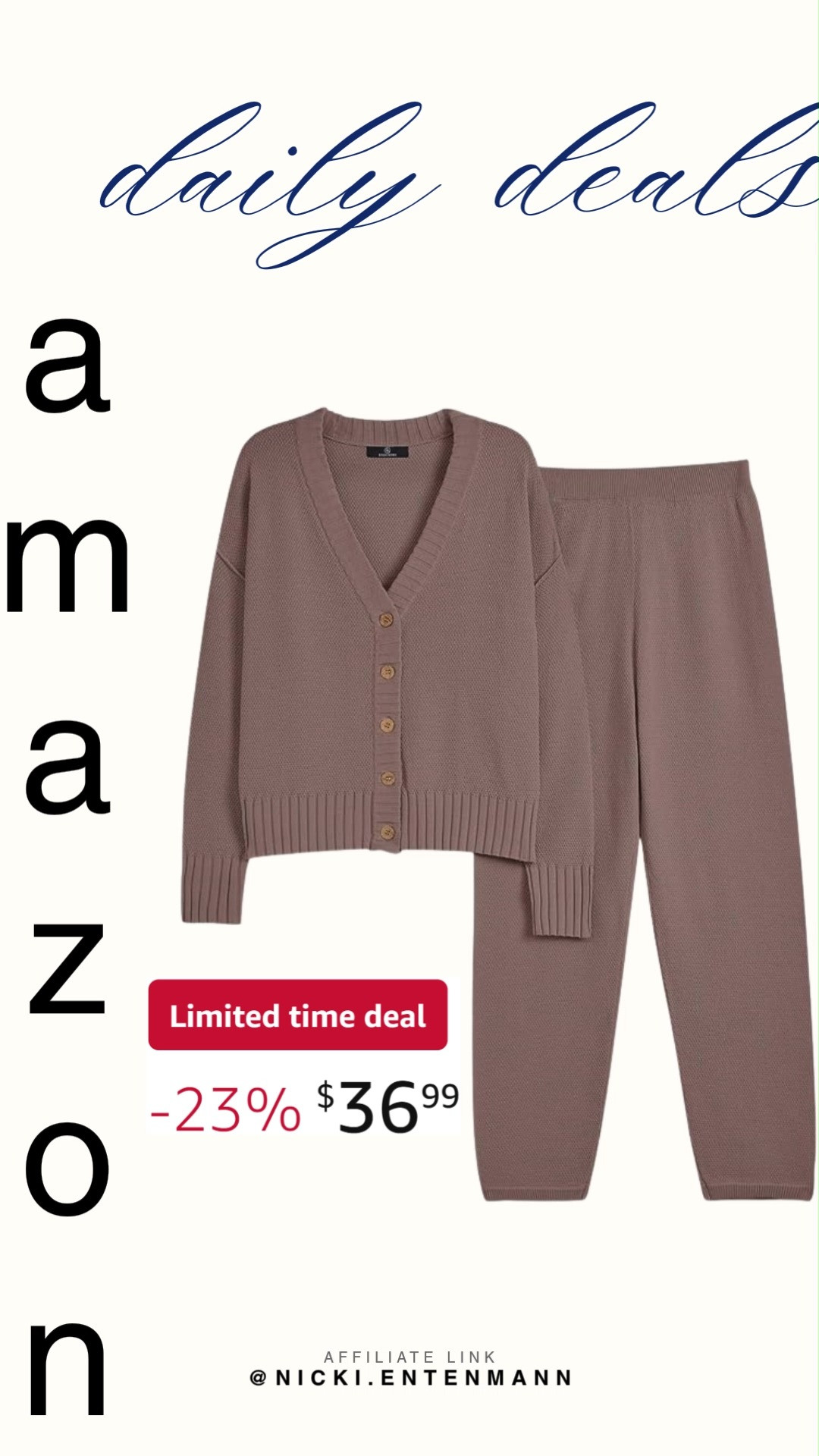 Cozy chic meets comfort with LILLUSORY Women 2 Piece Sweater Matching Lounge Sets crafted for effortless layering. Perfect for lounging or casual outings, it blends warmth, style, and confidence seamlessly. #lillusory #sweaterset #matchingoutfit #womensfashion #fallstyle #casualoutfits #styleessentials #ootdfashion #amazonfinds #shoppingdeal 🧥🍂✨ 

 #LTKdayinmylife #LTKootd #LTKSaleAlert