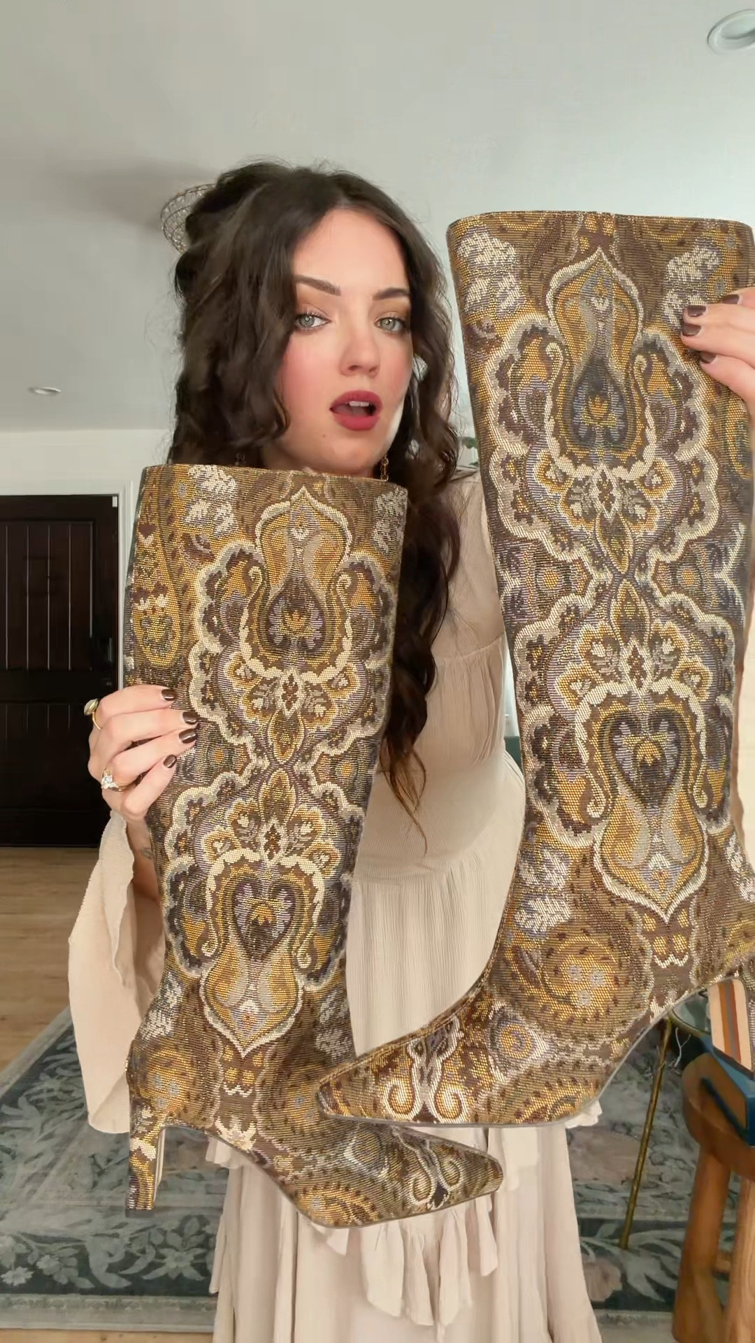 The boots and dress combo of my DREAMS!!! #holidayoutfit #dressfinds #bohostyle 

#LTKSeasonal