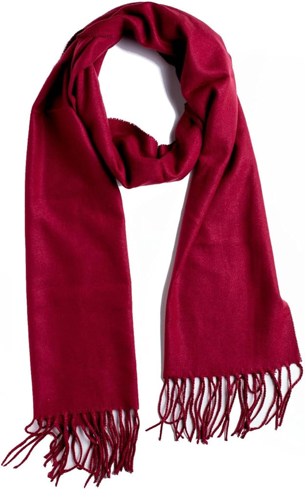 Plum Feathers Winter Scarf Shawl with Cashmere Feel - Rich Solid Colors Winter Scarves and Wraps ... | Amazon (UK)