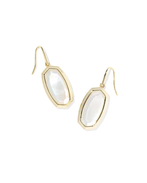 Dani Bezel Gold Drop Earrings | Kendra Scott