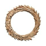 Creative Co-Op Handmade Dried Natural Buri Leaf Wreath Wall Décor | Amazon (US)