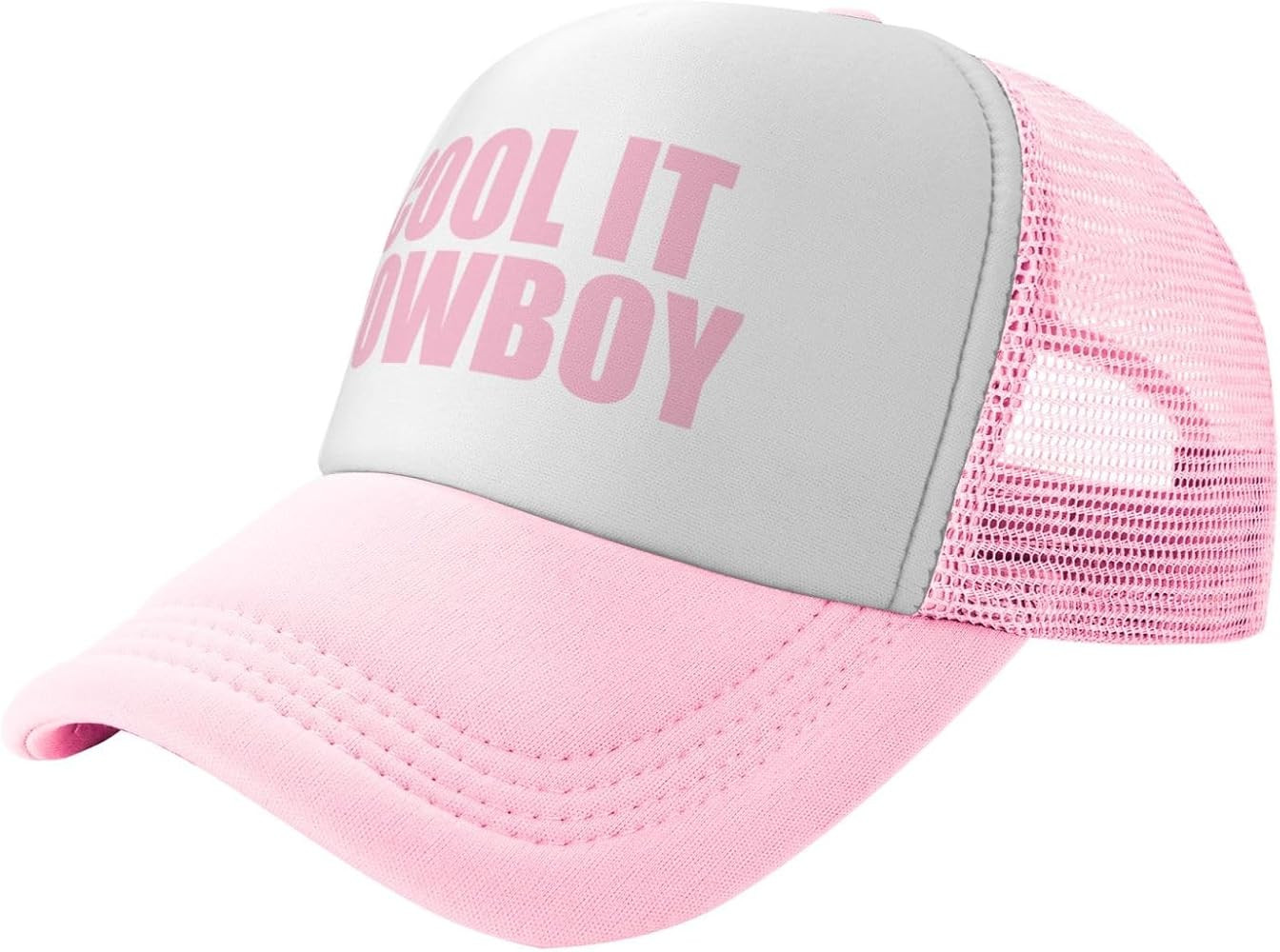 Men and Women Baseball Hats Adjustable Cool It Cowboy Mesh Trucker Cap Classic Dad Hat | Amazon (US)