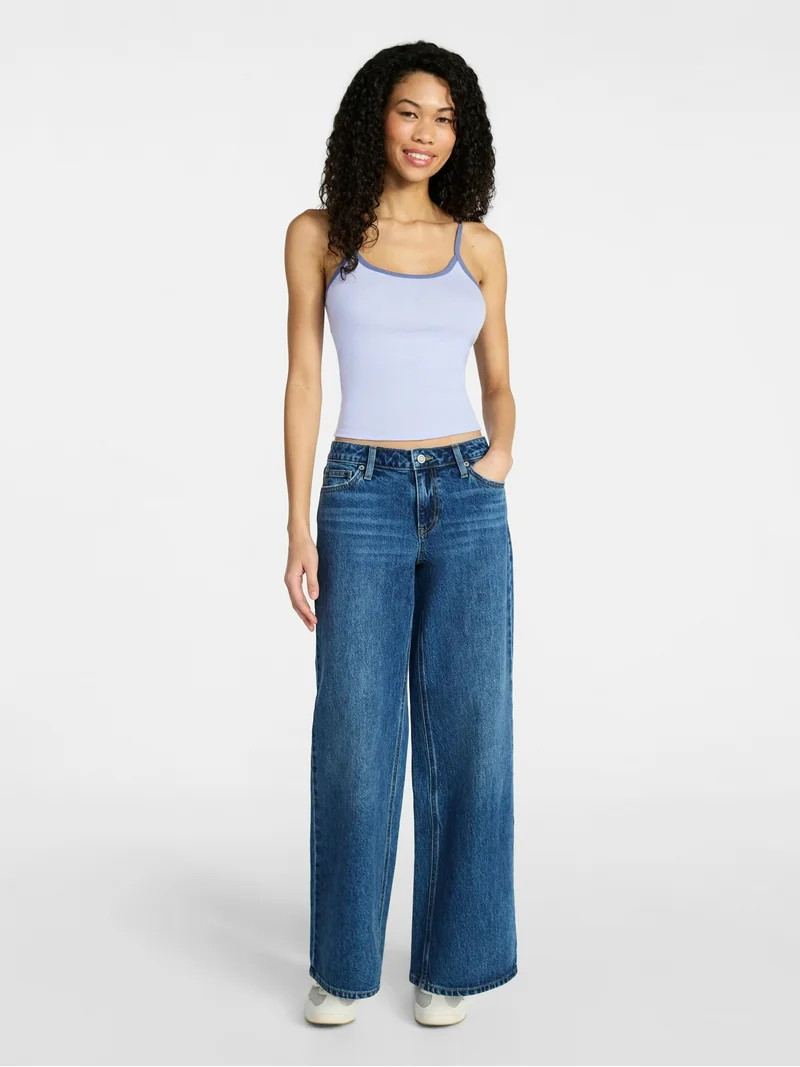 No Boundaries Scoop Cami, Women's XXS-XXL | Walmart (US)