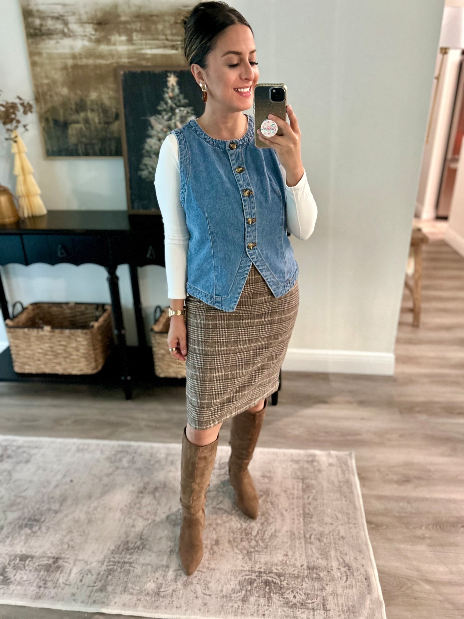 Finally! Fall weather in South Florida. 🍂 Today’s workwear — I love the layering on this look! If it gets too hot, I can just remove the bottom top and wear the vest instead. Super chic, yet comfy! 

#LTKPetite #LTKOver40 #LTKWorkwear