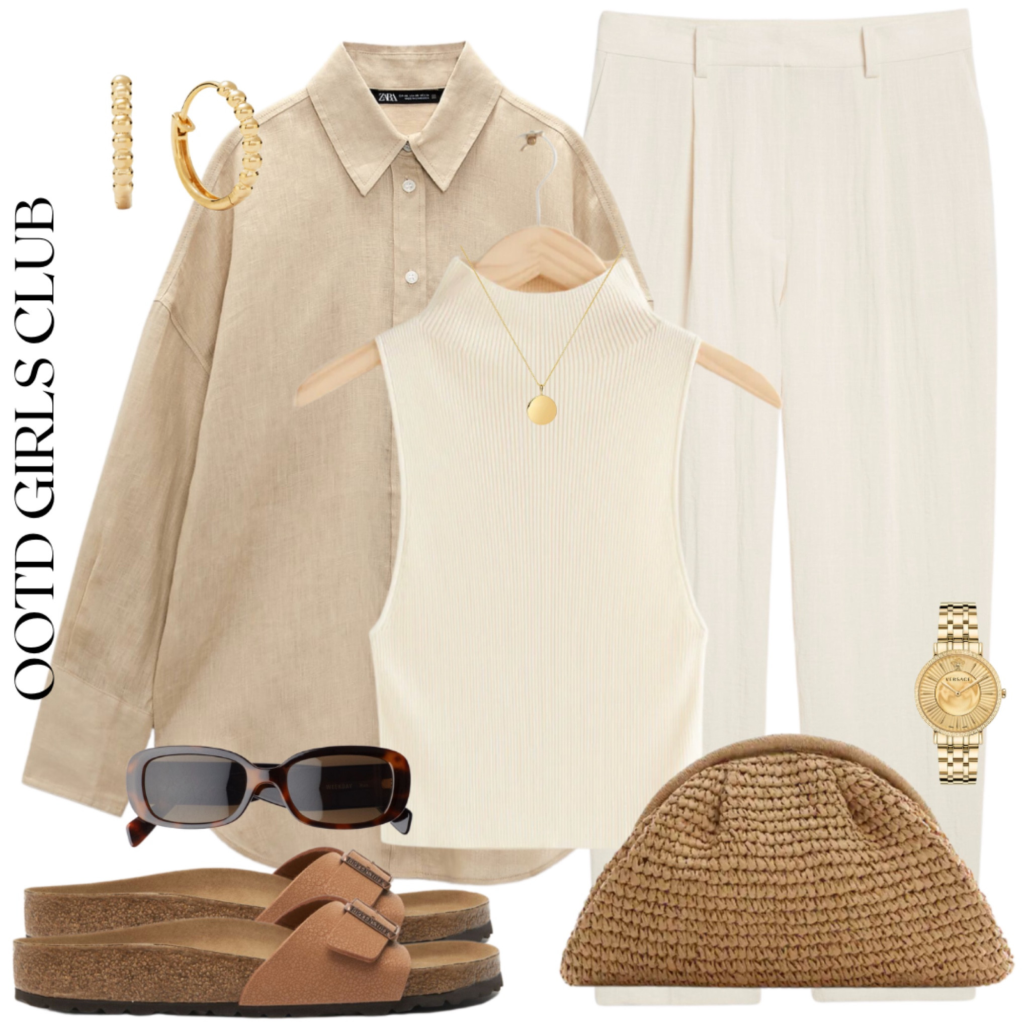 Caramel macchiato tones 🤎 spring fashion, straw bag, birkenstock, summer, neutrals 

#LTKstyletip #LTKeurope #LTKSeasonal