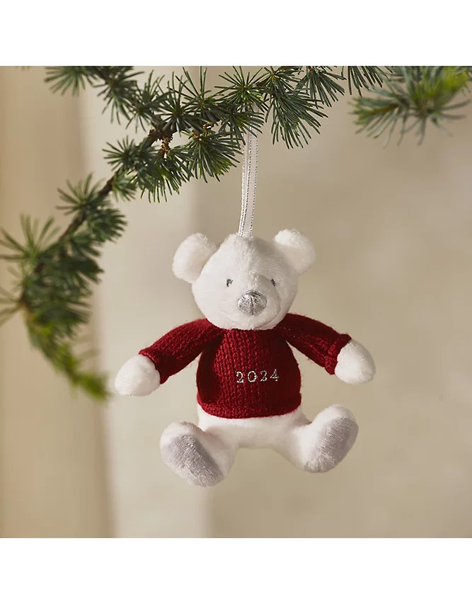 Dated Bear Decoration | The White Company UK & ROW
