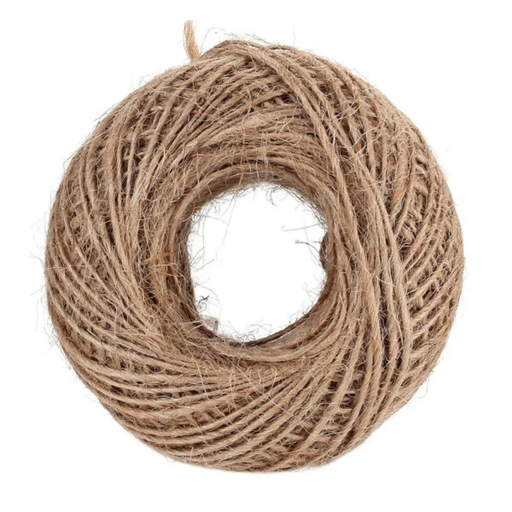 100M Natural Hemp Cord Jute Twine String Rope for Arts Crafts DIY Gift Packing Wedding Birthday B... | Walmart (US)