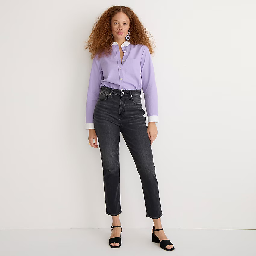 Tall Curvy 10" vintage slim-straight jean in charcoal | J. Crew US