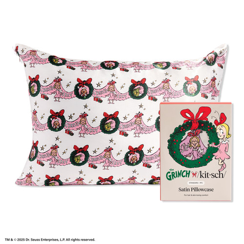 Cindy Lou The Grinch x Kitsch Standard Satin Pillowcase - Kitsch | Ulta Beauty | Ulta