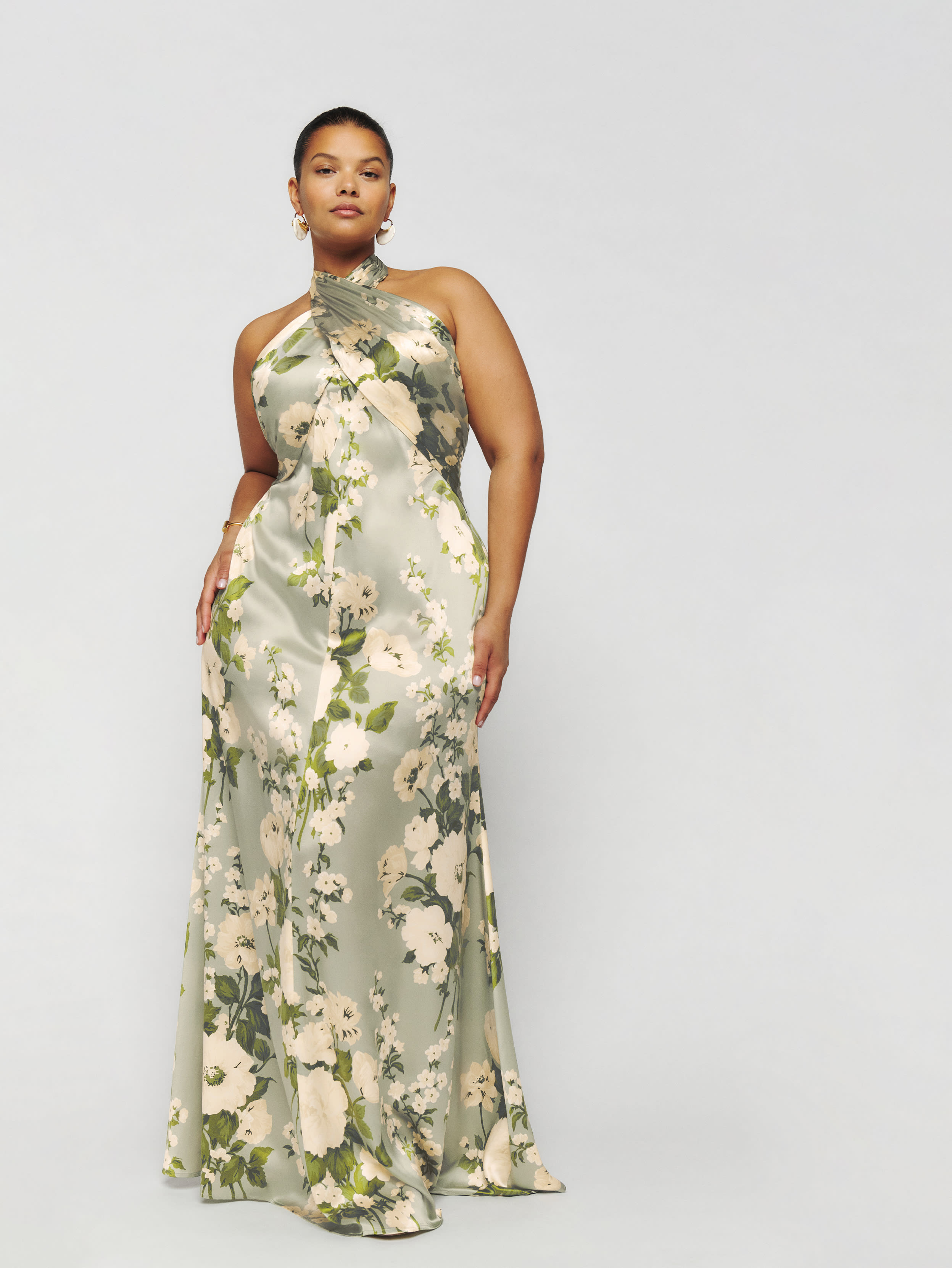 Veria Silk Dress Es | Reformation (Global)
