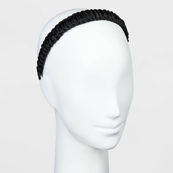 Woven Satin Fabric Covered Headband - A New Day™ | Target