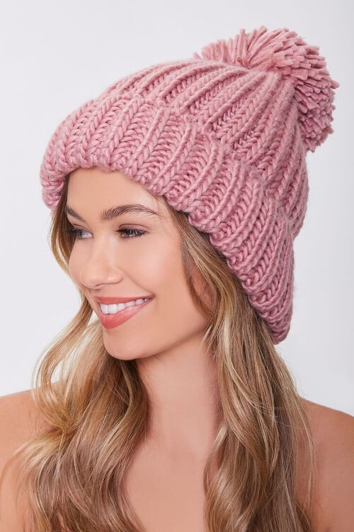 Pom Pom Chunky Knit Beanie | Forever 21 (US)