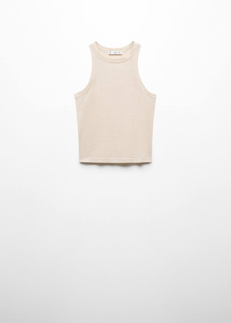 100% linen top -  Women | Mango USA | MANGO (US)