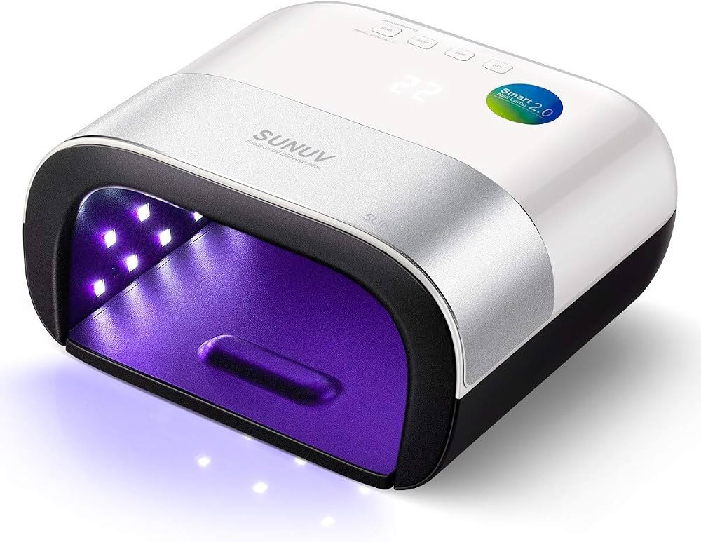 SUNUV SUN3 Professional UV Light for Gel Nails, 48W LED Nail Lamp for Gel Polish with 4-Timer and... | Amazon (US)