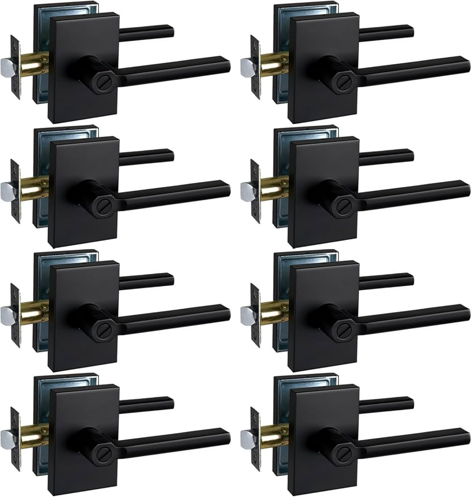 NEWBANG Long Plate Bed and Bath Room Door Lever for Privacy Bathroom and Interior Door Heavy Duty... | Amazon (US)