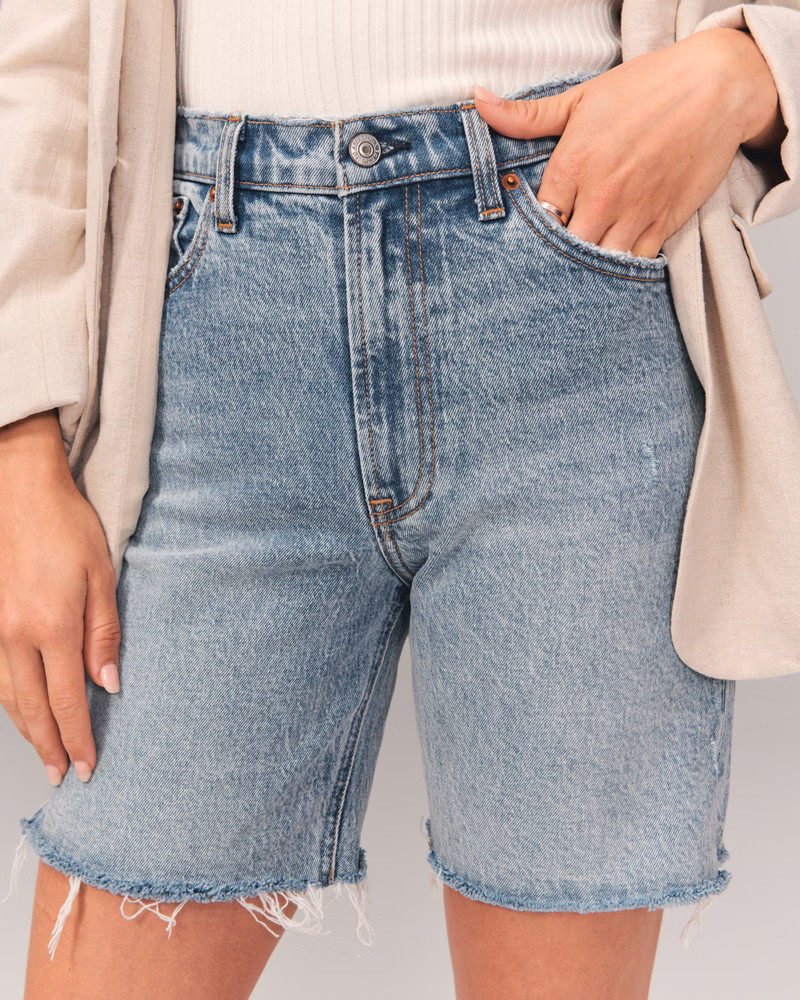 High Rise 7 Inch Shorts | Abercrombie & Fitch (US)