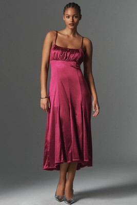 By Anthropologie Sleeveless Drop-Waist Midi Dress | Anthropologie (US)