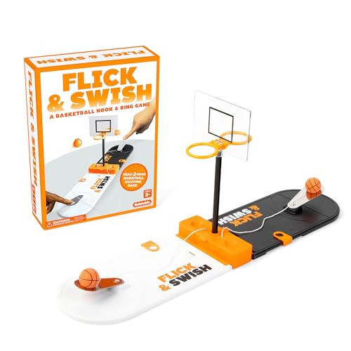 Flick & Swish Basketball by Relatable, Exciting 2 Player Easter Family Game Everyone Can Enjoy, Mini Basketball Game for Easter Game Night and Easter Basket Stuffers, Includes 1 Court Board | Amazon (US)