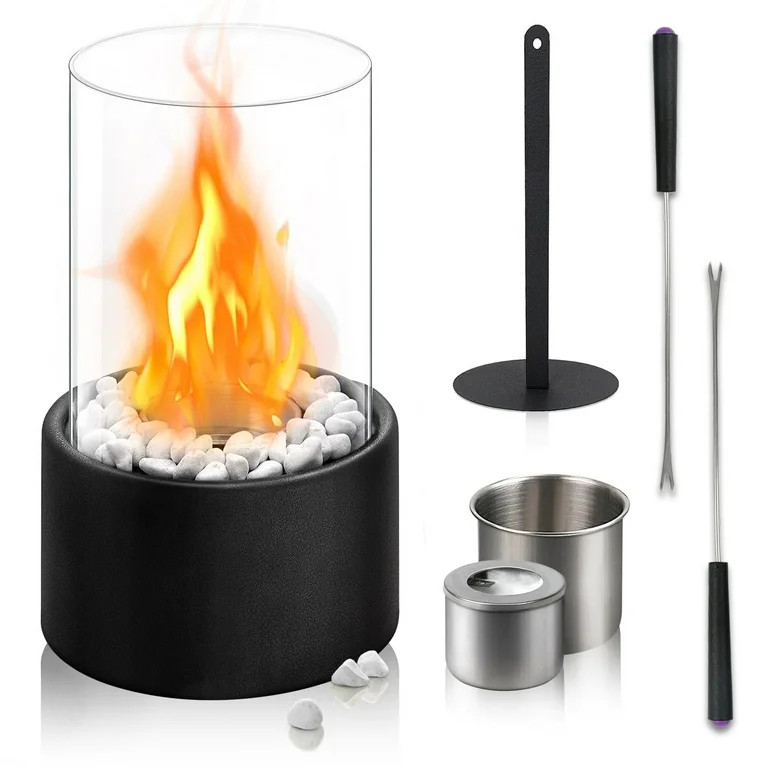 KORALAKIRI Tabletop Fire Pit, Portable Table Top Fireplace,  Fire Pit Tabletop for Indoor & Outdo... | Walmart (US)