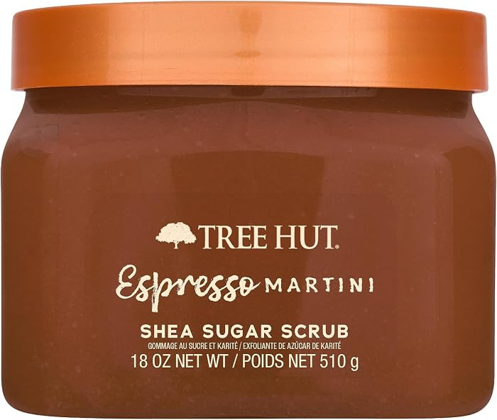 Tree Hut Espresso Martini Body Scrub, Exfoliating Sugar Scrub, Vegan, 18 Oz | Amazon (US)