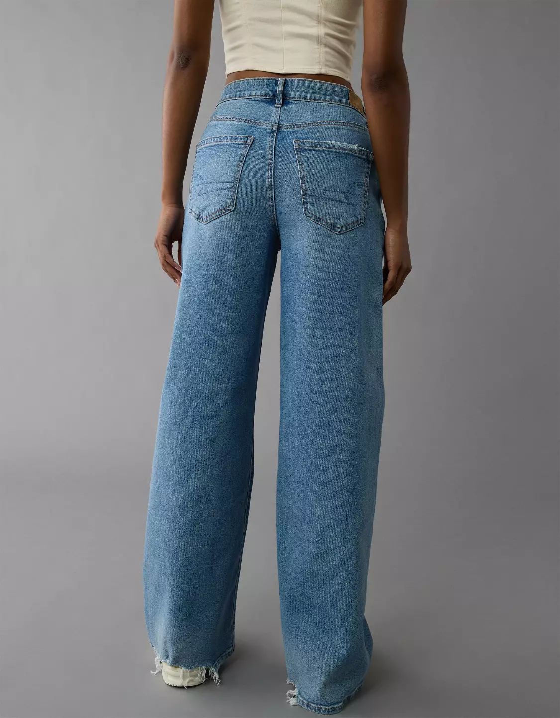 AE Strigid Super High-Waisted Ultra Wide-Leg Jean | American Eagle Outfitters (US & CA)