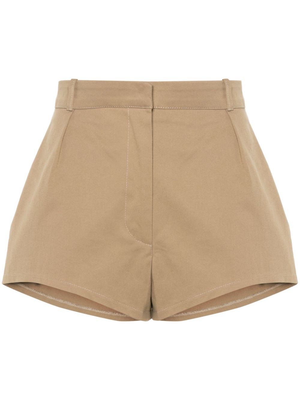 Ioana Ciolacu Angus cotton shorts - Brown | Farfetch Global