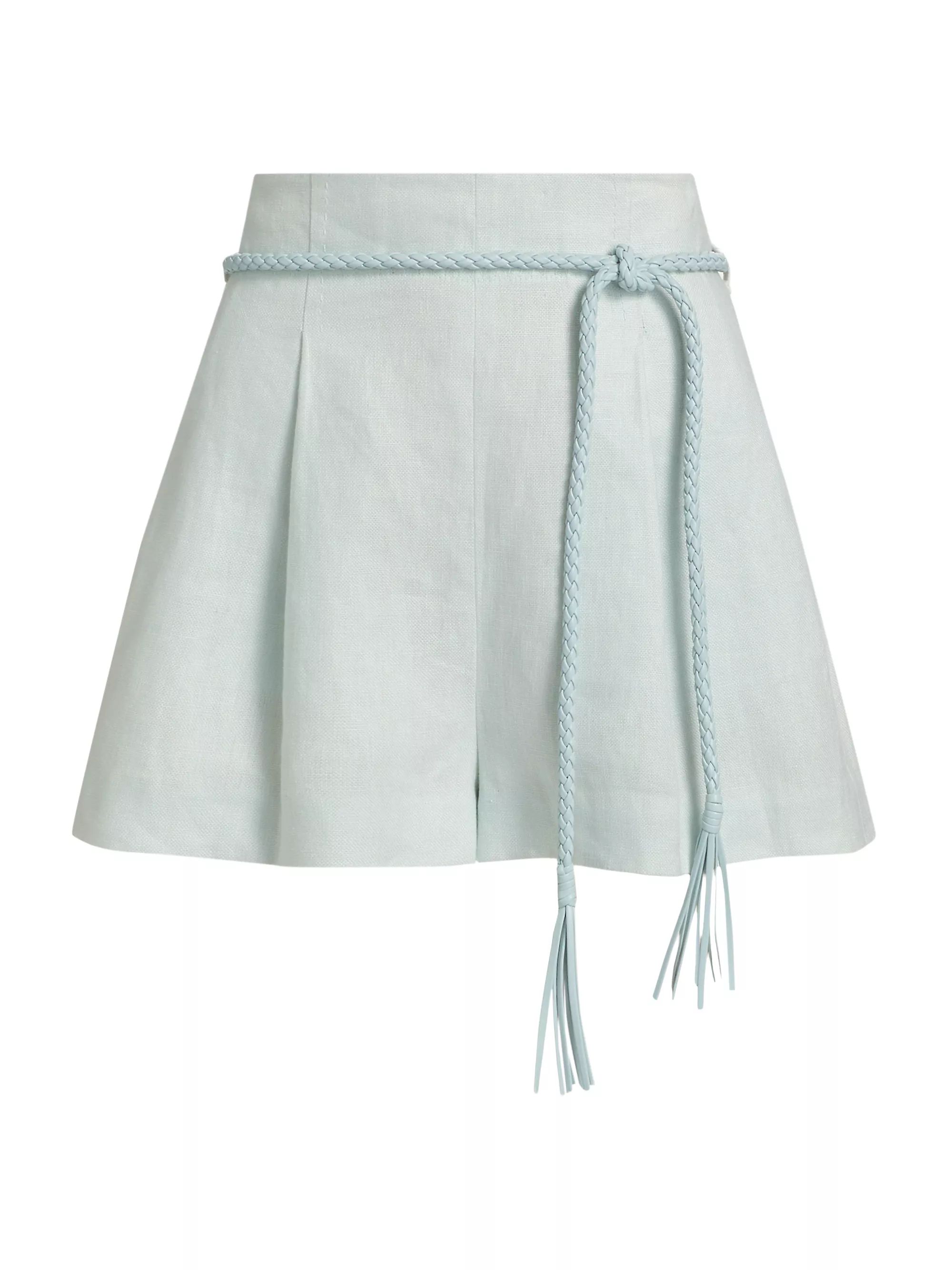 Linen Tie-Waist High-Rise Shorts | Saks Fifth Avenue