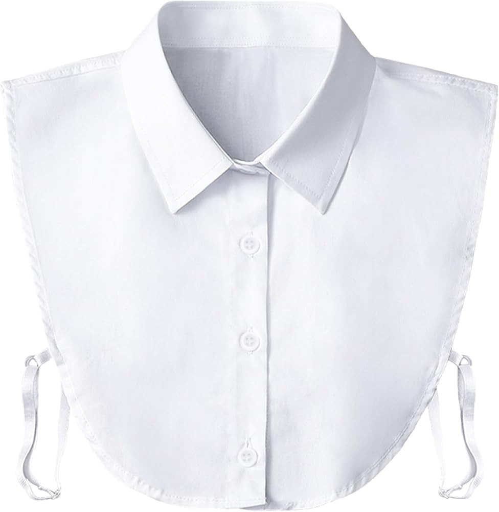 Detachable Dickey Collar Blouse for Women, Fake Half Shirt Collar for Girls | Amazon (US)