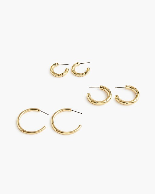 Nautical links hoop earrings set | J.Crew Factory