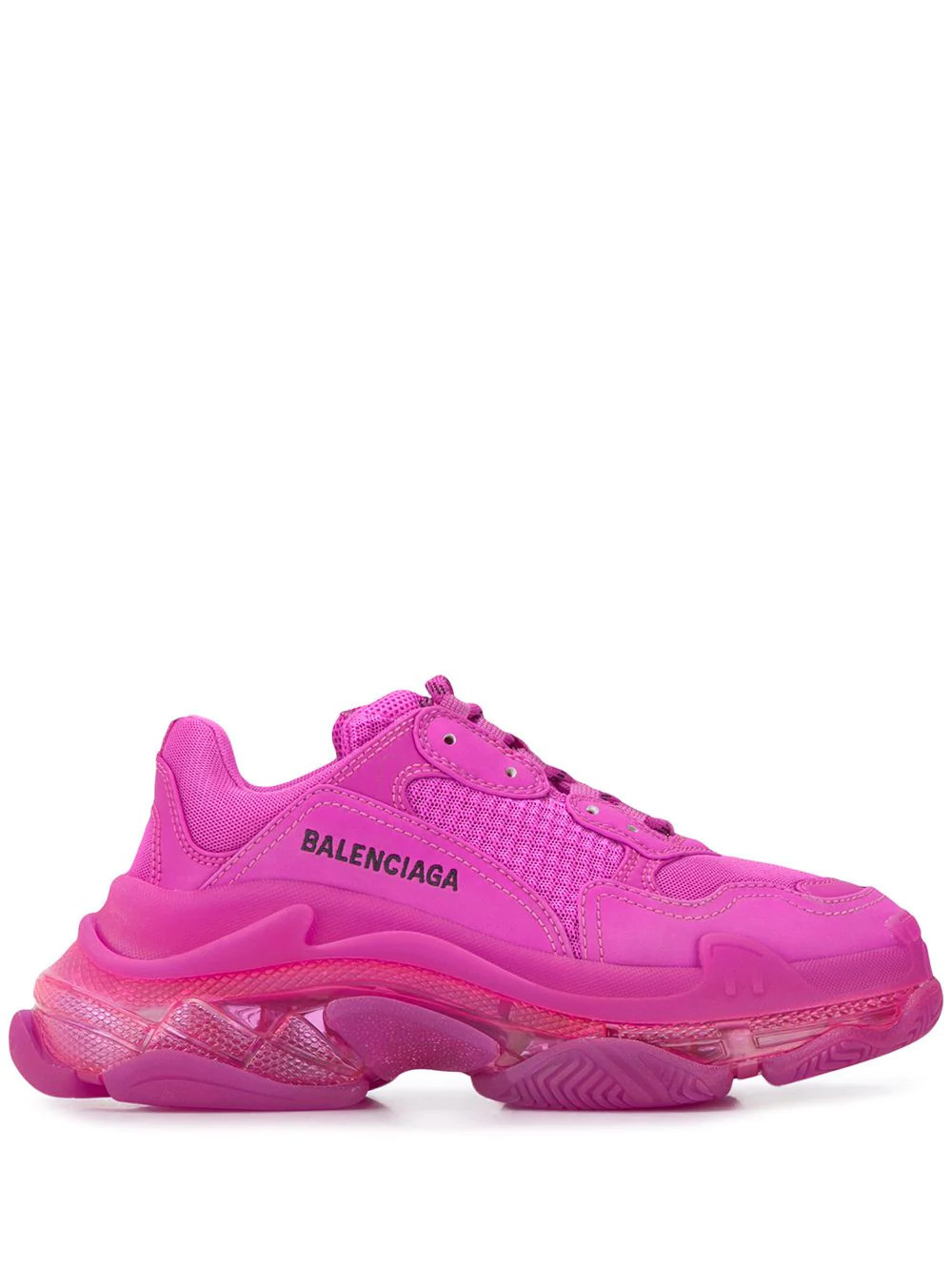 Balenciaga Triple S clear sole sneakers - Pink | Farfetch Global