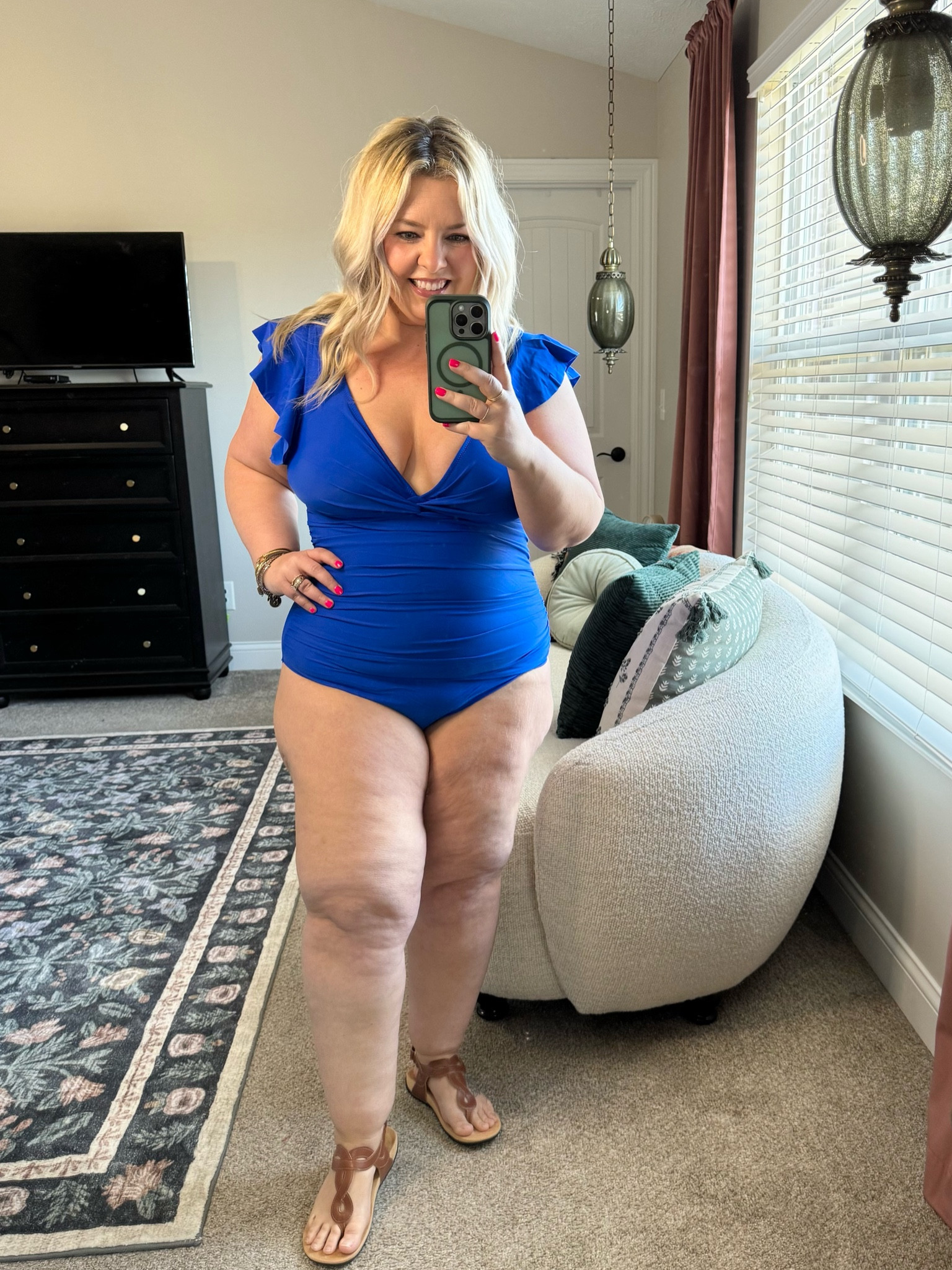 Size inclusive, affordable, HONEST Amazon bathing suit & cover up haul part 3! For reference, I’m size 16, wearing an XL.

MY TOP SUIT OF THE YEAR! Comes in so many colors, I got several! Full backside coverage, amazing support up top, fun flutter sleeve, incredible tummy control!

#LTKPlusSize #LTKFindsUnder50 #LTKSwim