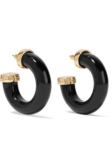 Gold-plated resin earrings | NET-A-PORTER (US)