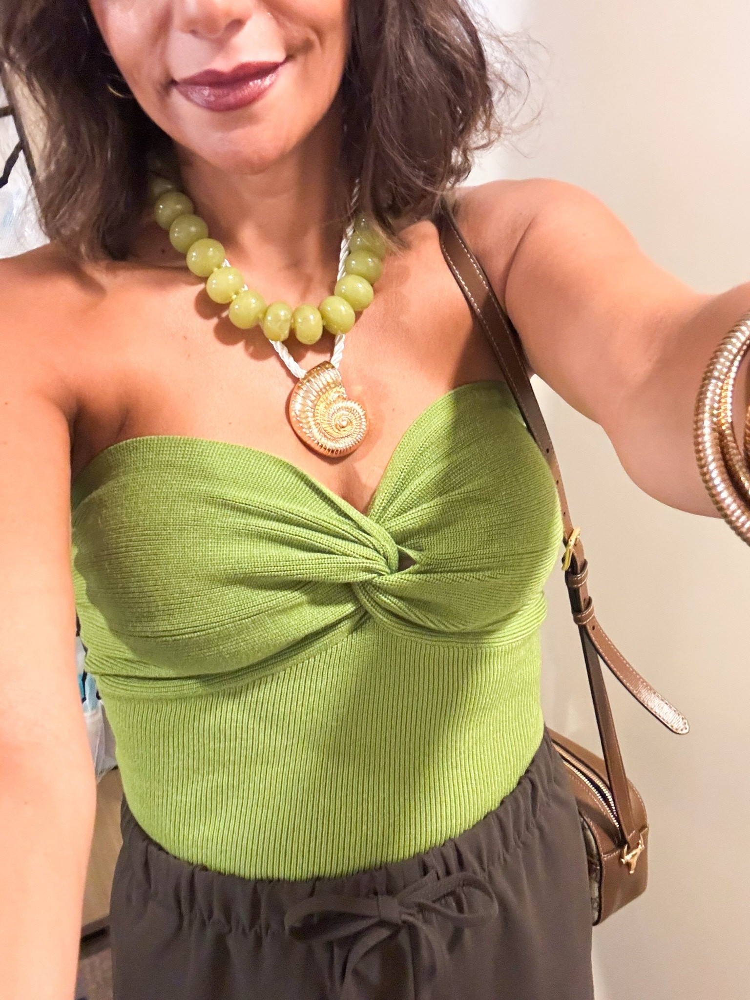 Amazon tube top 
Vacation outfit 
BaubleBar beaded necklace

#LTKTravel #LTKOver40 #LTKgrwm