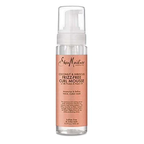 SheaMoisture Curl Mousse for Frizz Control Coconut and Hibiscus with Shea Butter 7.5 oz | Amazon (US)