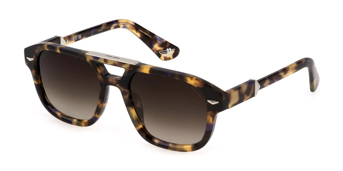 Police SPLL19 MONUMENT 1 0744 Men's Sunglasses Tortoiseshell Size 55 | SmartBuyGlasses Global