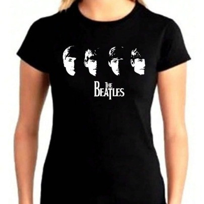 Camiseta Masculina Algodão Básica Gola Redonda Confortável Beatles | SHEIN
