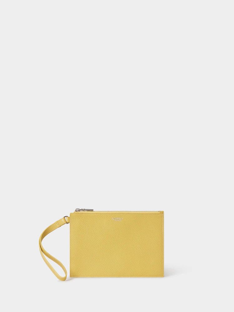Osprey London Yellow The Core Large Leather Pouch | Next US