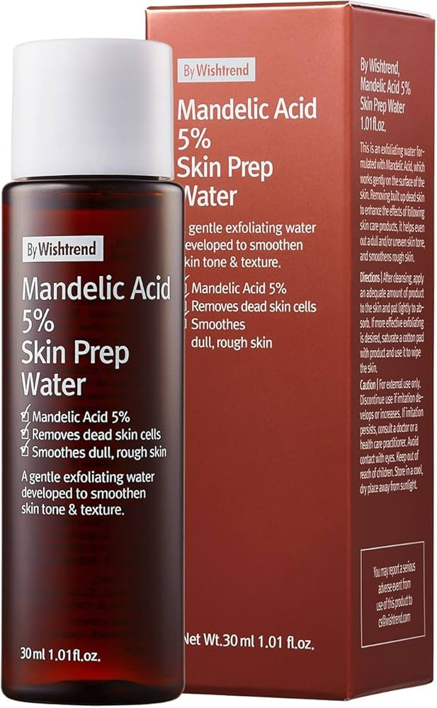 [BY WISHTREND] Mandelic acid 5% Skin prep water, Gentle skin Korean exfoliator for face, Aha Bha ... | Amazon (US)