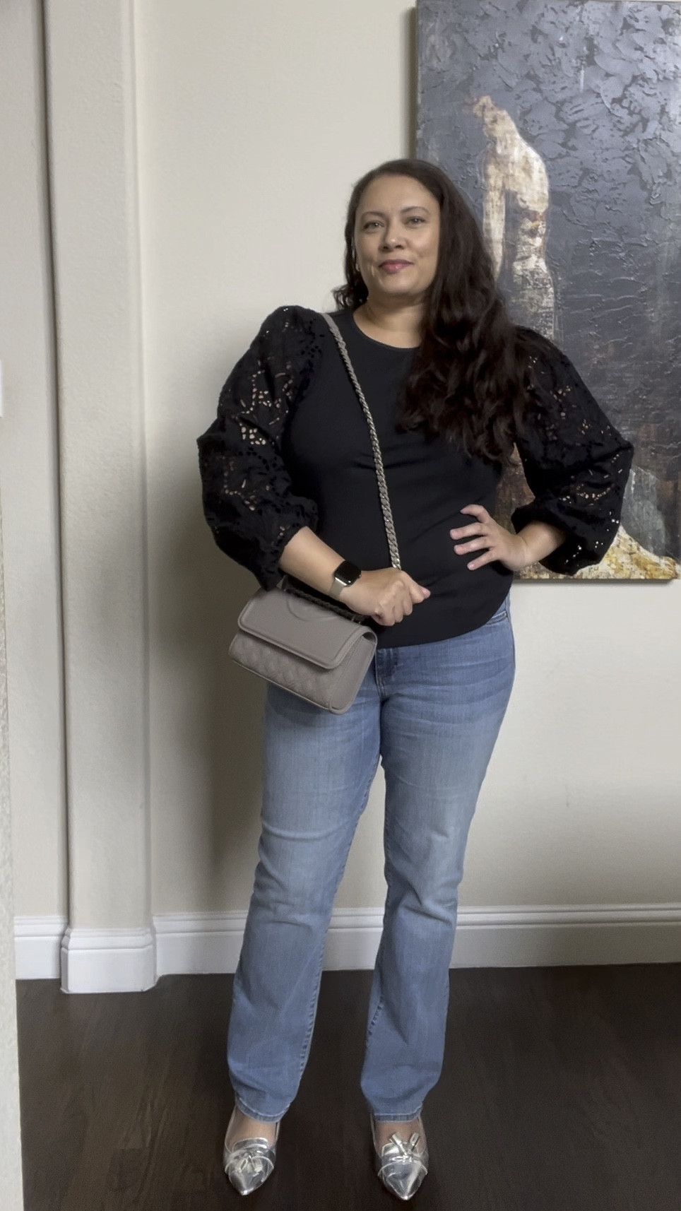 Here’s a “jeans and a going out top” look for my Gen X ladies! This top with its comfy ribbed knit body and statement sleeves is so flattering! TTS. Jeans fit like a dream.

#LTKFallSale #LTKStyleTip #LTKMidsize