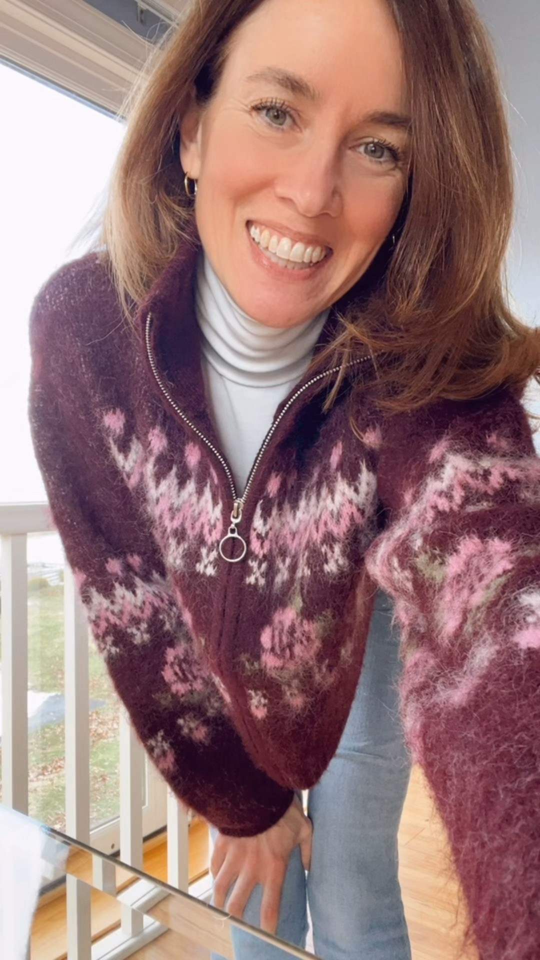 Target zip up floral purple and pink fuzzy sweater. Top pick of week. Gift idea for daughter, sister, mom, wife. 

#LTKOver40 #LTKGiftGuide #LTKHoliday